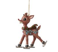 Enesco Rudolph Jim Shore Rudolph Ice Skating Ornament