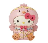 Enesco Sanrio by Jim Shore Hello Kitty Dressed as an Easter Chick Miniature Figurine- Stone Resin Hand Painted Crafted Collectible Hello Kitty Mini Figurines Home Decor Statue, 2.96 Inch