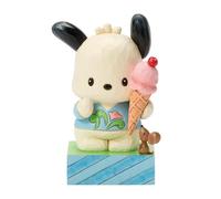 Enesco Sanrio by Jim Shore Hello Kitty Pochacco Holding Ice Cream Figurine, 4.4 Inch, Multicolor