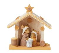 Enesco Tails with Heart Christmas Knitivity The Holy Family Figurine Set, 4.33 Inch, Multicolor