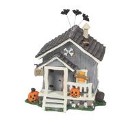 Enesco Tails with Heart Halloween Haunted Shack Figurine 4.84 Inch Multicolor