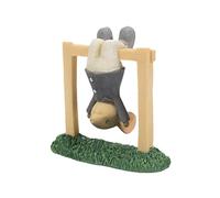 Enesco Tails with Heart Playground Fun Monkey Bar Antics Mouse Figurine, 2.7 Inch, Multicolor