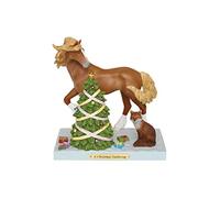 Enesco The Trail of Painted Ponies a Christmas Gathering Figurine, 7.3 Inch, Multicolor