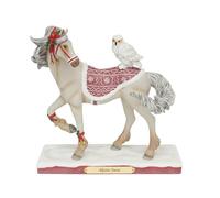 Enesco The Trail of Painted Ponies Christmas Alpine Snow with Owl Figurine, 7.3 Inch, Multicolor