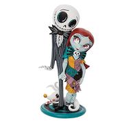 Enesco The World of Miss Mindy Presents Disney, Miss Mindy Jack and Sally Figurine, 7.68 Inch, Multicolor