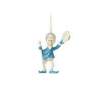 Enesco The Year without a Santa Claus by Jim Shore Snow Miser Singing and Dancing Pose Hanging Ornament, 4.17 Inch, Multicolor
