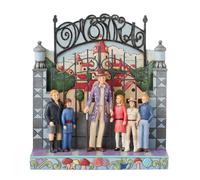 Enesco Willy Wonka and The Chocolate Factory by Jim Shore Children Standing by Gate Figurine, 8.25 Inch, Multicolor