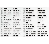 ENESEA Beautiful tattoo stickers,2 Sheet Alphabet Temporary Tattoo Stickers Morse Code Fake Tattoo DIY Name Tattoo Kit