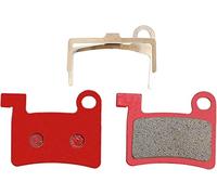 ENESEA Road and mountain bike brake pads, 2x Resin Bike Brake Pads Red Durable Brake System, Bicycle Brake Caliper Pad for Road Bike Electromobile MTB Bicycle BMX Bike Replaces Part