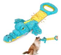 Eneston Dog Chew Toy with Squeaker, Interactive Plush Tug of War Toy for Small to Large Dogs
