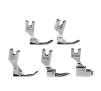 ENET Industrial Sewing Machine Presser Feet Set, Steel Hinged Narrow Left Right & Center Zipper Feet #S518NS P36LN P36N P35 P363 for High Shank Machines