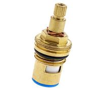 ENET YINETTECH Universal Tap Valves Replacement Brass Ceramic Disc Insert Gland Cartridge 1/4 Quarter Turn 20 Teeth G 1/2" 7.6mm
