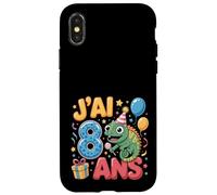 Enfant Cheval gecko 8ans Anniversaire Garcon Fille lézard Case for iPhone X/XS