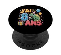 Enfant Cheval gecko 8ans Anniversaire Garcon Fille lézard PopSockets Adhesive PopGrip