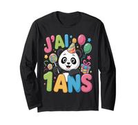Enfant Panda Enfant 1ans Anniversaire Garcon Fille Panda Long Sleeve T-Shirt