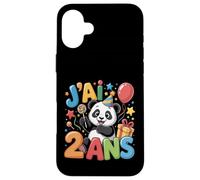 Enfant Panda Enfant 2ans Anniversaire Garcon Fille Panda Case for iPhone 16 Plus