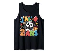 Enfant Panda Enfant 2ans Anniversaire Garcon Fille Panda Tank Top