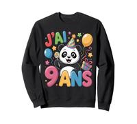 Enfant Panda Enfant 9ans Anniversaire Garcon Fille Panda Sweatshirt