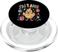 Enfant poulette Enfant 1ans Anniversaire Fille chicken PopSockets PopGrip for MagSafe