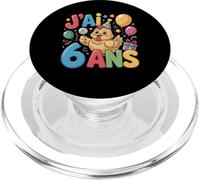 Enfant poulette Enfant 6ans Anniversaire Fille chicken PopSockets PopGrip for MagSafe