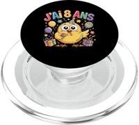 Enfant poulette Enfant 8ans Anniversaire Fille chicken PopSockets PopGrip for MagSafe