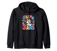 Enfant unicorn Enfant 3ans Anniversaire Garcon Fille licorne Zip Hoodie
