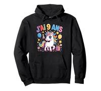 Enfant unicorn Enfant 9ans Anniversaire Garcon Fille licorne Pullover Hoodie
