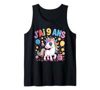 Enfant Unicorn Enfant 9ans Anniversaire Garcon Fille Licorne Tank Top