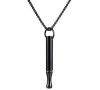 ENFANTRY Breathing necklace Mindfulness Anxiety necklace breathing Stainless Teel Stress Relief pendant Meditation Anxiety Relief Gifts for Women Men, One size, Stainless Steel, No Gemstone