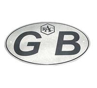 Enfield County Great Britain GB Car Bumper Logo Decal Badge Oval Type For Universal Cars Black & Silver