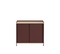 Enfold Cabinet 100x45 Oak/Deep Red