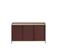 Enfold Cabinet 148x45 Oak/Deep Red