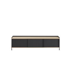 Enfold Cabinet 186x45 Oak/Anthracite Black