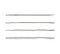 Enforose 4 Pcs Lamp Hose,35cm LED Gooseneck Lamp Hose Table Lamp Lights Accessories LED Hose Metal Pipe Chromed for LED Gooseneck Lighting