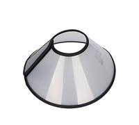 Enforose Pet Cone Collar Adjustable After Surgery Prevent Bite Protective Translucent After Surgery Elizabethan Dog Neck Collar Plastic Practical (EnforoseZoqmoA-16)
