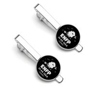 ENFP I'm An Idea Factory MBTI Men's Tie Clips Necktie Bar Pinch Clip Set of 2 Formal Business Wedding Accessories