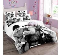 Enfunt-Home British Rock Bands Duvet Cover Set Double 200 x 200 cm Bedroom Soft Lightweight Microfiber, Bedding Set with 2 Pillowcase 50x75cm