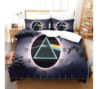 Enfunt-Home British Rock Bands Floyd Algorithm King 230 x 220 cm Bedroom Duvet Cover Set Soft Lightweight Microfiber, Bedding Set with 2 Pillowcase 50x75cm