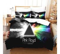 Enfunt-Home British Rock Bands Floyd Algorithm King 230 x 220 cm Bedroom Duvet Cover Set Soft Lightweight Microfiber, Bedding Set with 2 Pillowcase 50x75cm