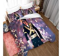 Enfunt-Home Celebrities Michael Jackson Duvet Cover Set Soft Lightweight Microfiber 3 Piece Bedding Set with 2 Pillowcase Kids Quilt Cover Closure Single 135 x 200 cm
