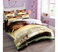 Enfunt-Home Duvet Cover Set Soft Lightweight Microfiber 3 Piece Bedding Set with 2 Pillowcase Kids Quilt Cover with Zipper Closure Single 135 x 200 cm