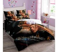 Enfunt-Home Duvet Cover Set Soft Lightweight Microfiber 3 Piece Bedding Set with 2 Pillowcase Kids Quilt Cover with Zipper Closure Single 135 x 200 cm