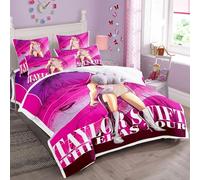 Enfunt-Home Duvet Cover Set Soft Lightweight Microfiber 3 Piece Bedding Set with 2 Pillowcase Kids Quilt Cover Closure Single 135 x 200 cm