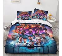 Enfunt-Home Racing Car Duvet Cover Set Soft Lightweight Microfiber 3 Piece Formula 1 Race Bedding Set with 2 Pillowcase Kids Quilt Cover Closure Single 135 x 200 cm