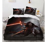 Enfunt-Home Star Movies Duvet Cover Set Star War 135 x 200 cm Soft Lightweight Microfiber 3 Piece Bedding Set with 2 Pillowcase Kids Quilt Cover Closure Single