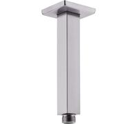 Enga 6 Inch Square Shower Arm with Flange, Ceiling Mount Replacement Rain Shower Head Straight Arm, Brushed Nickel