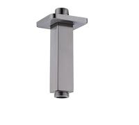 Enga Square Shower Arm with Flange, 3 Inches Ceiling Mount Replacement Rain Shower Head Straight Arm, Brushed Nickel