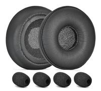 Engage 30 Ear Pads and 4Pcs Microphone Foam Kit Replacement - defean Ear Cushions Compatible with Jabra Engage 30 / Engage 50 Headset, High-Density Noise Isolation Foam