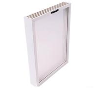 Engage Family in Creative Activity with DIY Handprint Photo Frame Kit Featuring Four Layer Display and Wood Frame (White)