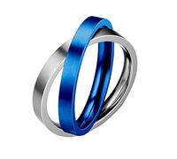 Engagement and Women for Men Decoration Ring Ring Eternal Uncompressed Rings Daughter Ring Pray Over It (Blue, 6)